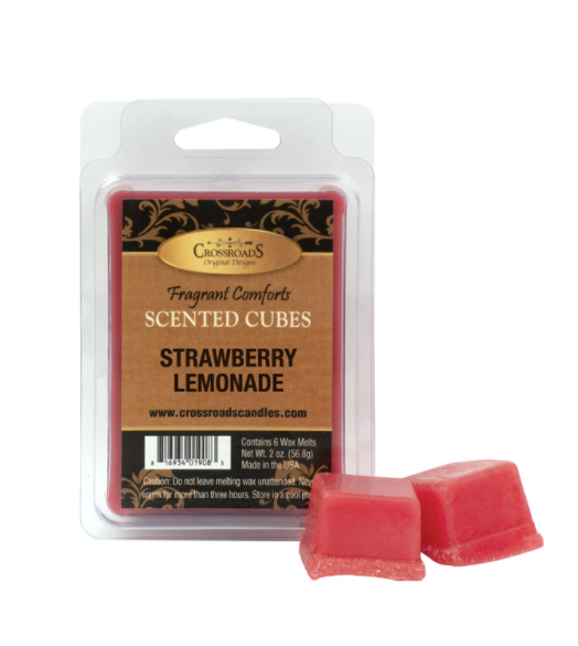 Crossroads Candles Spring / Summer : Strawberry Lemonade  Scented Cubes