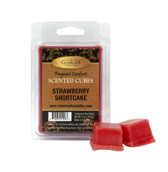 Crossroad Candle Spring / Summer : Strawberry Shortcake  Scented Cubes