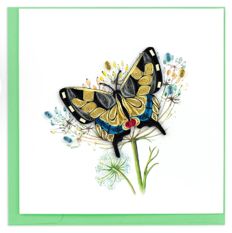 Quilling Card: Swallowtail Butterfly