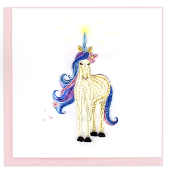 Quilling Card: Unicorn