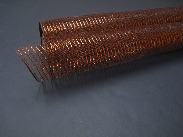 Basic Metallic Decor Mesh - 10” x 10 yards