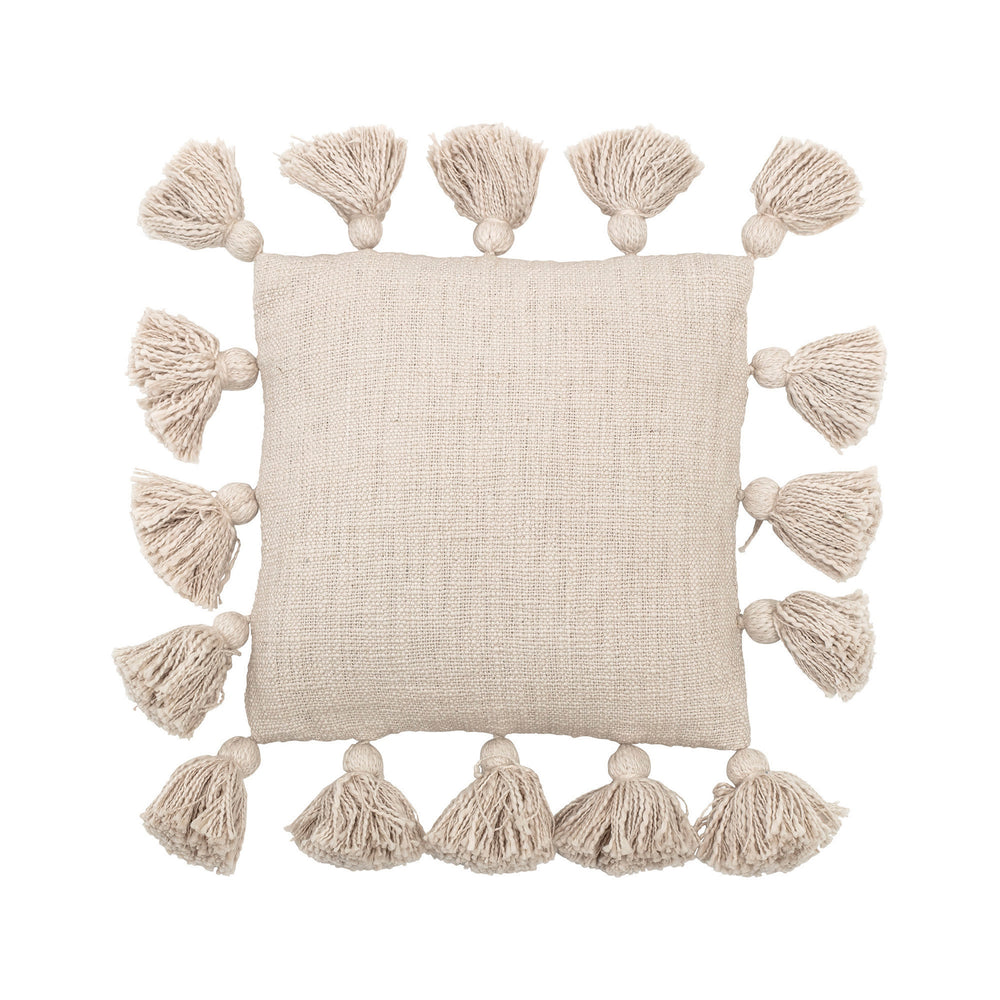 
            
                Load image into Gallery viewer, 12&amp;quot; Slub Pillow with Tassels - Everyday Textiles
            
        