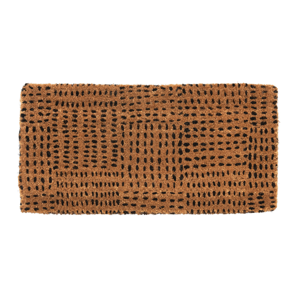 
            
                Load image into Gallery viewer, Natural Coir Doormat with Dash Pattern
            
        