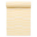 13 x 72 Agata Ribbed Table Runner Striped (Yellow White)