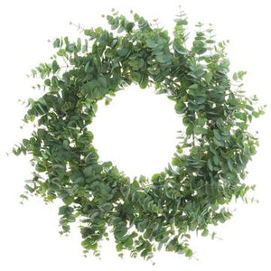 45" Eucalyptus Wreath- Florals and Foliage