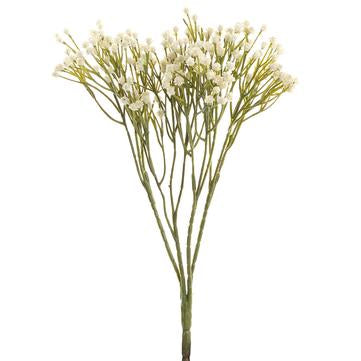 15" Gypsophila Baby's Breath Bush White - Florals and Foliage