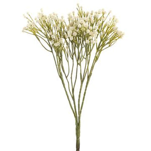 15" Gypsophila Baby's Breath Bush White - Florals and Foliage