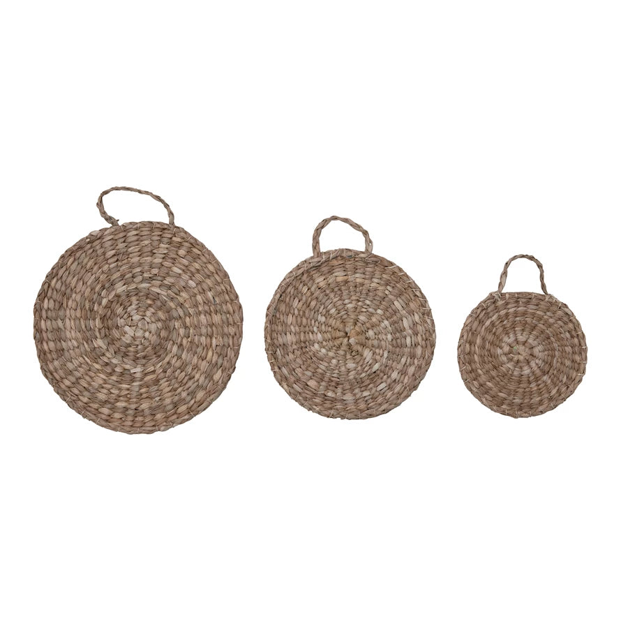 Hand-Woven Bankuan Trivets with Handles (Multiple Sizes)