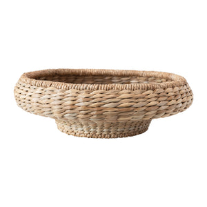 
            
                Load image into Gallery viewer, 20&amp;quot; Round Hand Woven Water Hyacinth &amp;amp; Rattan Bowl
            
        
