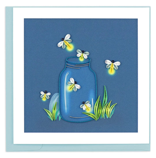 Quilling Card : Fireflies