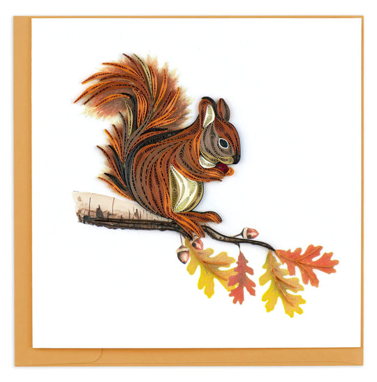Quilling Card : Squirrel Everyday