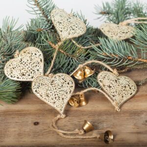 Metal Hearts Garland