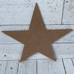 13"L X 12.38"H Mdf Star - Everyday Clearance