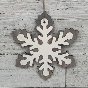 11" Snowflake Holiday Ornament