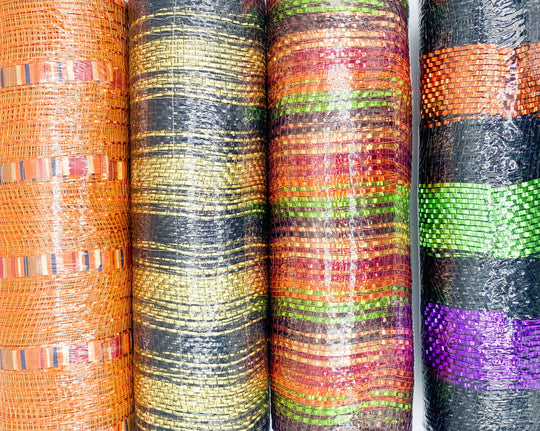10"x10yds Autumn Metallic Mesh (Assorted)