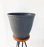 22" Wicker Round Plastic Pot