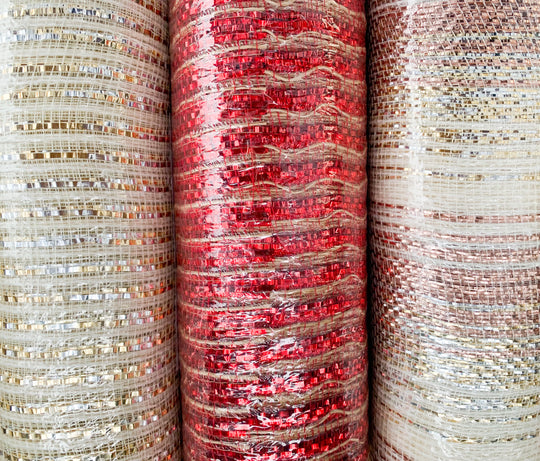 10"x10yds Holiday Burlap Mesh (Assorted)