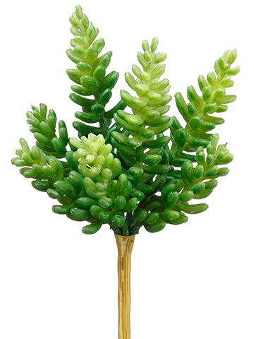7.5" Soft Sedum Pick GR- Florals and Foliage
