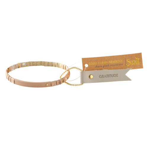 
            
                Load image into Gallery viewer, Good Karma Ombre Bracelet - Gratitude Fawn Gold
            
        