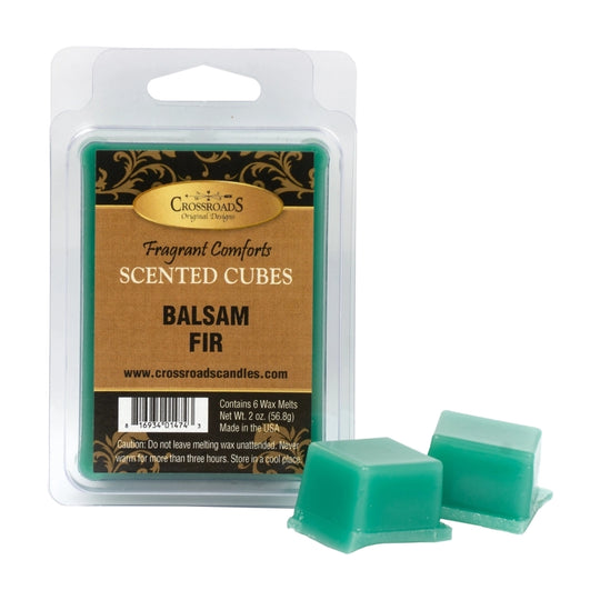 Crossroad Candle Winter: Balsam Fir Cubes